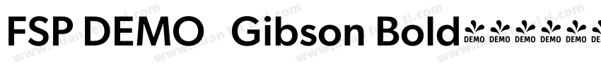 FSP DEMO   Gibson Bold字体转换